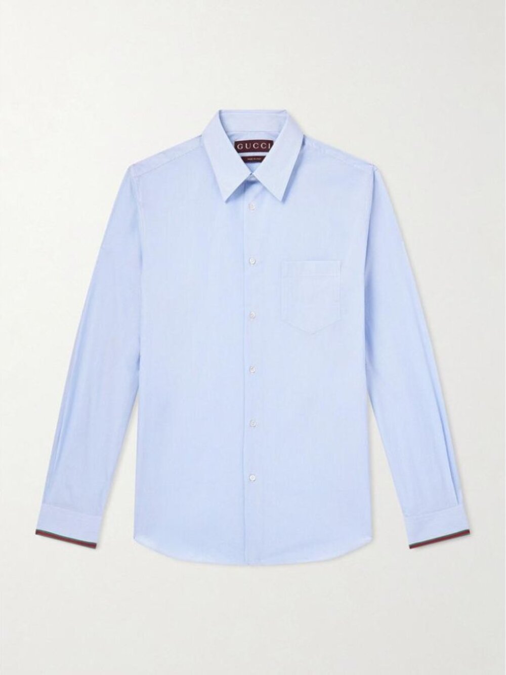 Gucci Striped Popline Cotton Shirt Tag Size 16.5 Men